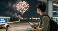 Firework Strike Delta Flight 1076