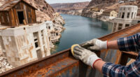 Hoover Dam Reservoir Ghost Town
