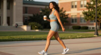 Cailey Chavez Takes The NikeSKIMS Rift Mesh For A Day Out On Campus