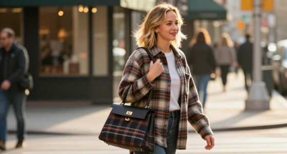 Jennifer Lawrence Makes A Flannel-Kelly Bag Pairing Look So Natural