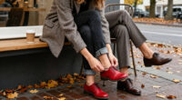 6 Ways To Wear Red Shoes With Jeans, Skirts And Trousers This Autumn
