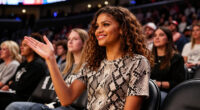 At The WNBA Finals, Zendaya Pairs Her Home Team Pride With A Snakeskin Tee She Co-Designed