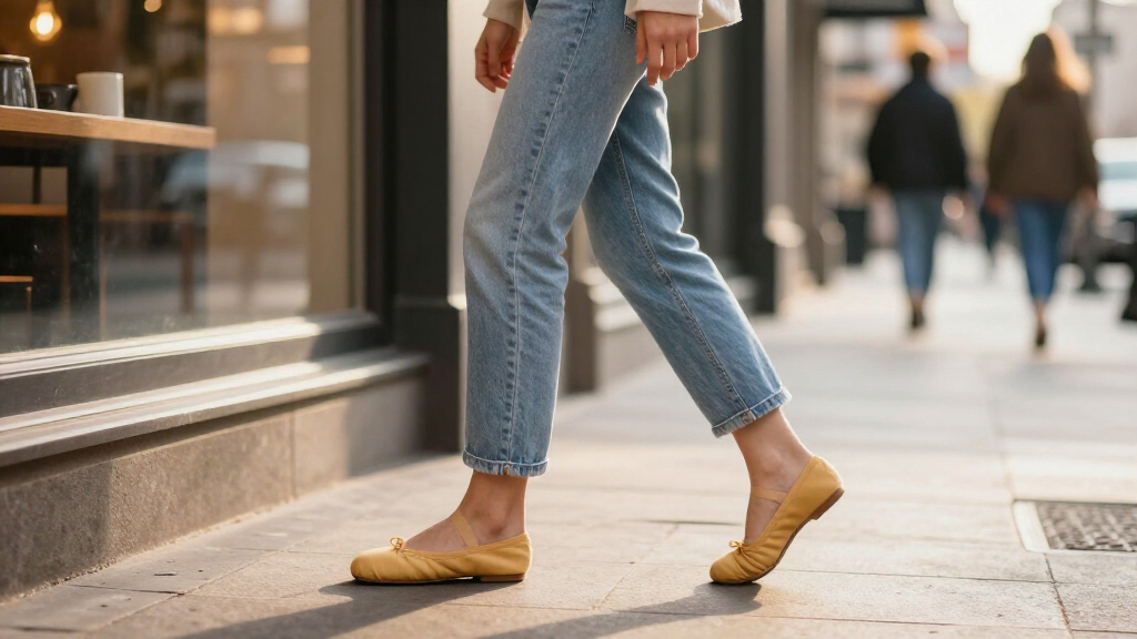 Not Every Ballet-Flats Color Works With Light-Wash Jeans—This One Does